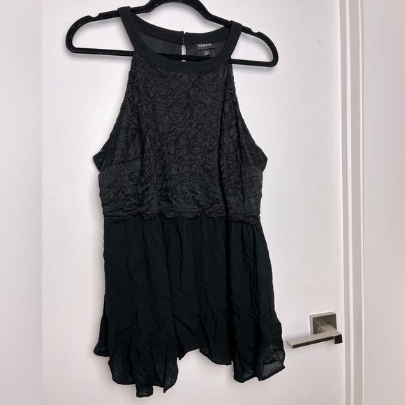 Tank Blouse with Lace - Picture 1 of 6